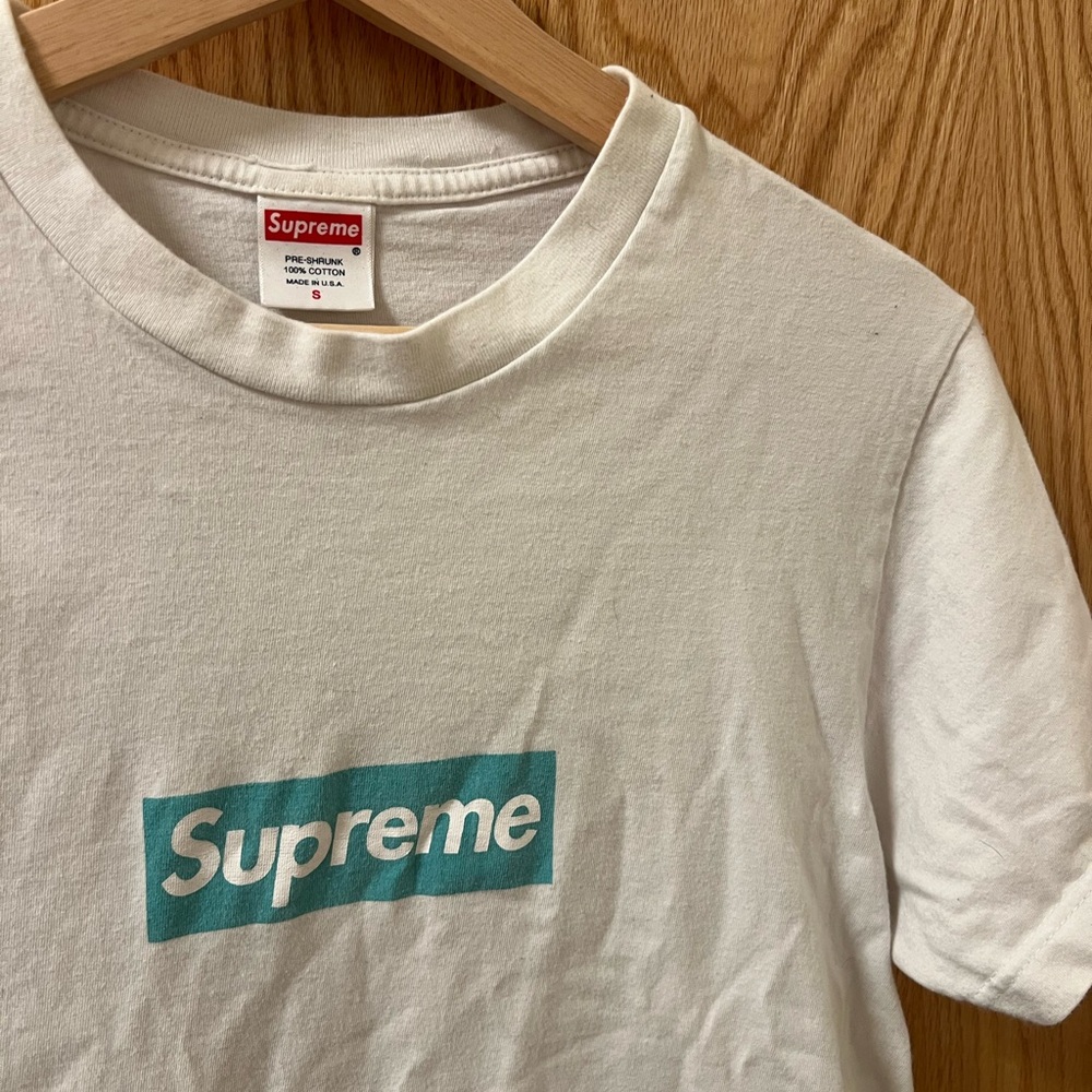 Supreme X Tiffany box logo tee